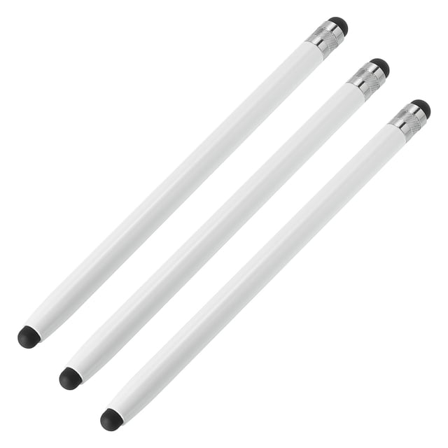 Unique Bargains 3pcs Stylus Pens for Touch Screens Capacitive Stylus Universal Tablet Pen, White