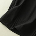thumbnail image 7 of Women's Tank Tops Cotton Linen Comfy Lightweight Summer Blouse Crew Neck Sleeveless Solid Color Clothes (XL, Black), 7 of 7