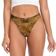 thumbnail image 1 of Fotbe Vintage Map Tanga Sin Costuras para Mujer con Estampado – Panties Invisibles, Transpirables y Cómodos para Uso Diario-Small, 1 of 6