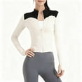 thumbnail image 2 of Wowcloth Women's Long Sleeve Yoga Jacket with Zipper for Fitness, Sports and Casual Wear, 2 of 9