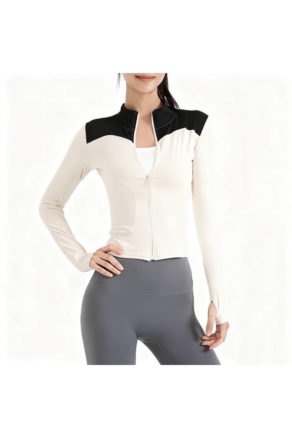 Women's Long Sleeve Crop Tops Scoop Neck Lightweight Workout Slim Fit Going Out Gym Yoga Shirts
