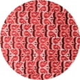 thumbnail image 1 of Ahgly Company Indoor Round Oriental Red Modern Area Rugs, 5' Round, 1 of 4