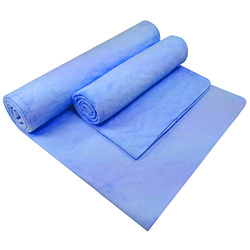 Flow Swim Towel 2Pack Chamois (Shammy) Quick Drying Cloth for