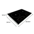 thumbnail image 2 of Equator 20" Electric Hybrid CERAMIC-INDUCTION 2 Burner Cooktop with 9 Power 110V, 2 of 11