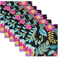 thumbnail image 6 of GZHJMY Boho Flower Cloth Napkins Set of 4, Reusable Washable Polyester Dinner Napkins for Family, Restaurant, Wedding, Party Decor 20 x 20 Inch, 6 of 7