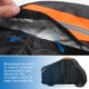 thumbnail image 5 of Cubierta de motocicleta de 86.61' de longitud, impermeable, protección contra la lluvia, el polvo y el sol, color negro, 5 of 7