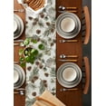 thumbnail image 2 of Sage Green Christmas Table Runner 70 Inches, Xmas Botanical Pine Cones Bed Runner Dresser Scarves Tabletop for Indoor Outdoor Parties/Ceremony/Banquet, 13" x 70", 2 of 8