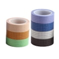 thumbnail image 1 of Miangastore 7pcs Simple DIY Washi Masking Tapes Grid Sticky Paper Tape for Scrapbook Diary Gift Wrapping (Mixed Colors), 1 of 9