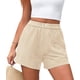 thumbnail image 3 of Shorts Boxer de Mujer PRETTYGARDEN a Rayas Verano 2025, Cintura Elástica Casual, Pantalones de Pijama para Dormir y Playa (Rayas Albaricoque Blanco, Talle S), 3 of 9