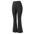 thumbnail image 6 of JustVH Women Bell Bottom Trousers Yoga Skinny Stretchy Running Pants, 6 of 6