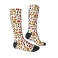 thumbnail image 3 of Haiem Hot Dog Pizza Socks, Funny Novelty Crazy Design Cotton Socks Sports Socks Knee High Socks For Men, Women,1Pairs - Gift For Working Friends, 3 of 9