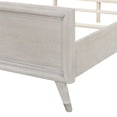 thumbnail image 4 of Roundhill Furniture Seluna LED Lighting Panel Bed, Upholstered Headboard, Gray Oak Finish, King, 4 of 11