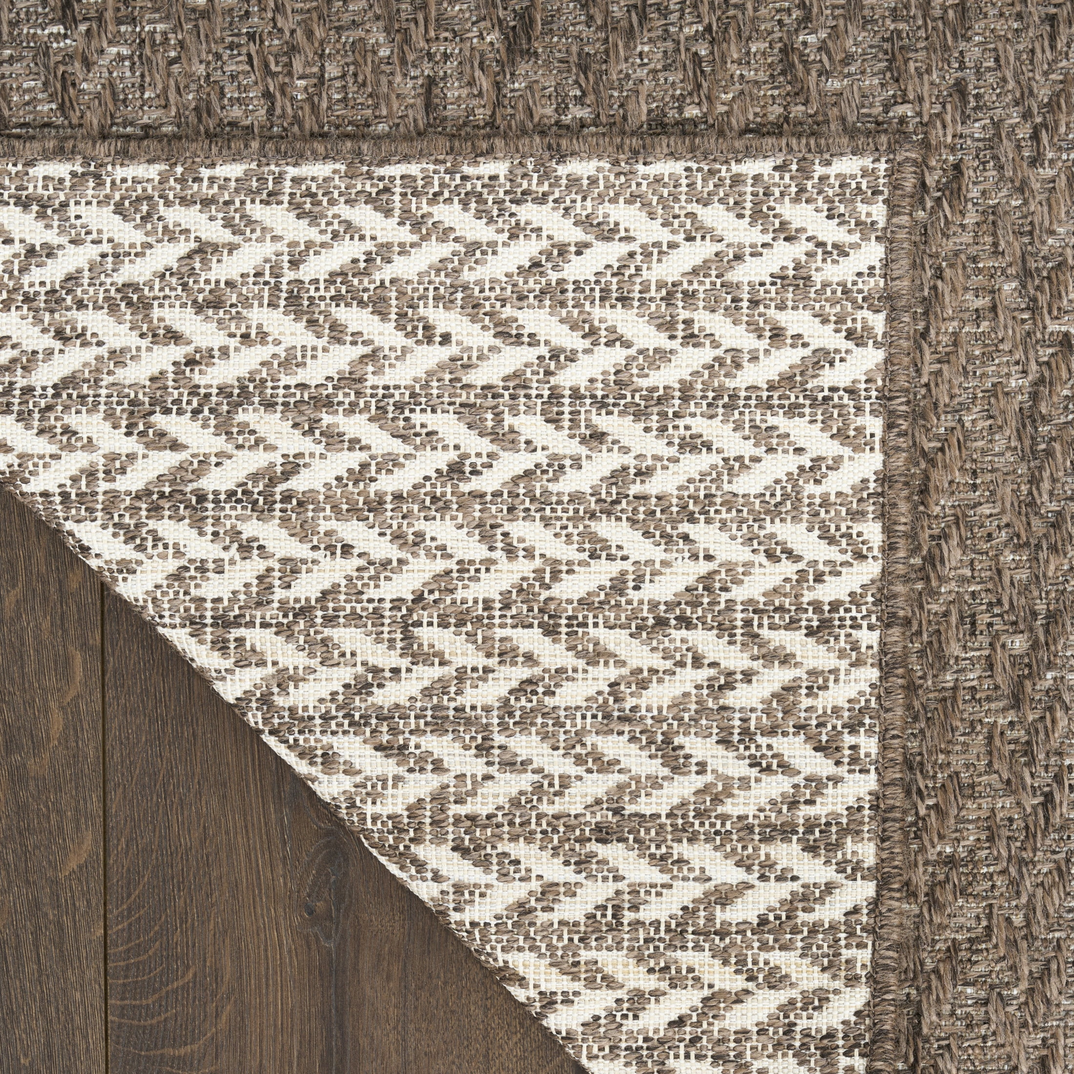 Nourison Tulum 6' x 9' Brown Outdoor Rug