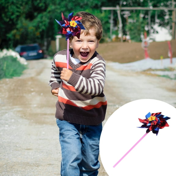 SEWCHICS 20pcs Colorful Windmill Toys for Kids Outdoor Garden Yard Decorations Rotating Wind