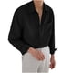 thumbnail image 2 of pstuiky camisa de manga larga para hombre, Camisa informal y moderna de manga larga con solapa y botones en color liso para hombre salir tops m, 2 of 4