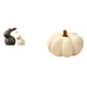 thumbnail image 1 of Juego De Estatua De Conejo De Porcelana Y Almohada De Calabaza De Halloween Para Mueble De TV, Sofá, Cama, Dormitorio, Armario, Jardín, Decoración De Pascua Y Otoño., 1 of 8