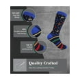 thumbnail image 5 of Men's Bold Designer Dress Socks 6 Pack - In an Elegant Gift Box Color: Spunky Collection Size: 13-15, 5 of 7