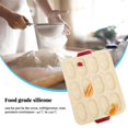 thumbnail image 4 of Silicone Cake Mold 12-cavity Kitchen Home Baking Pan Shaper Chocolate Pancake Tray Bakeware Tool  Beige, 4 of 10