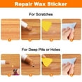 thumbnail image 4 of Uxcell Wood Furniture Repair Kit (Wood Markers + Wood Filler Paste + Wood Filler Stick) Touch Up Kit with Spatula for Repairing Scratches Cracks Holes Wooden Floors Cabinet, Light White, 4 of 7