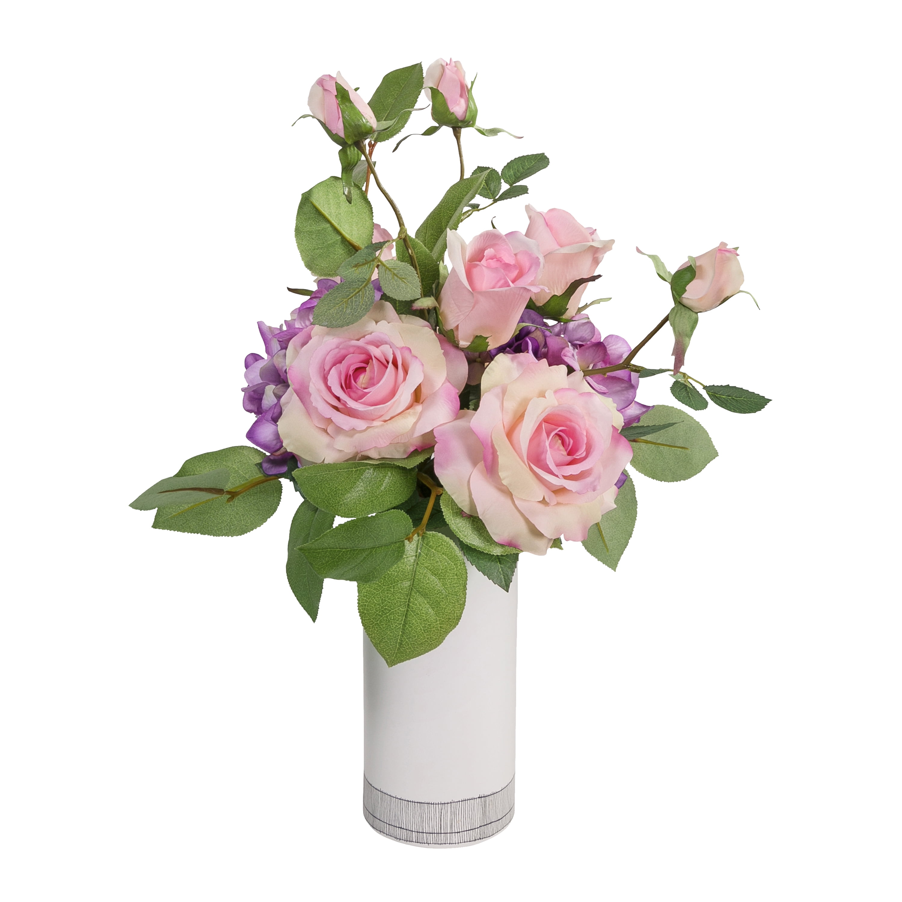 Mainstays 29.5 in Pink Artificial Rose Spray Long Stem