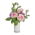 thumbnail image 6 of 29.5-inch Artificial Silk Pink Rose 3 Heads Long Spray, for Indoor Use, by Mainstays, 6 of 8