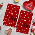 thumbnail image 4 of Valentine's Day Themed Dish Towels, Set of 1 Super Soft 23.6x15.8 Inch Kitchen Towels for Drying Dishes, Absorbent Tea Towels for Cooking & Baking, Festive Holiday Kitchen Decor, 4 of 6