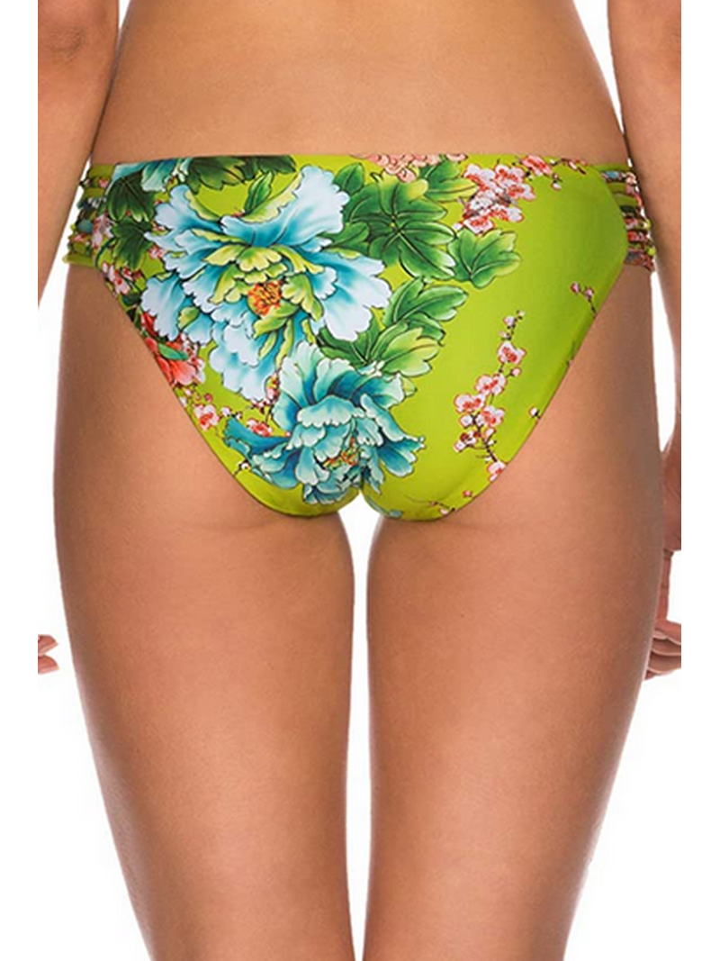 ISABELLA ROSE Women's Zen Blossom Side Hipster Bikini Bottom, Green, Small - Walmart.com