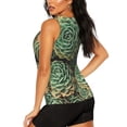 thumbnail image 3 of Lsque Succulents Printed Workout Tank Tops for Women, Athletic Sports Tank Tops, Compression Sleeveless Dry Fit Shirts,Sleeveless Yoga Shirt-XX-Large, 3 of 9
