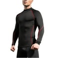 thumbnail image 2 of pstuiky manga larga para hombre, Camisa deportiva transpirable de manga larga y cuello redondo para hombre, color liso camisetas de hombre s, 2 of 9