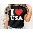 thumbnail image 2 of Cool I Love USA 4th of July Independence Day Patriotic Gift T-Shirt United States of America Citizen Resident Presents Tshirt, 2 of 10
