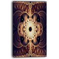 thumbnail image 2 of Motif de Fleurs Fractales Rouges Marron - Impression sur Toile Florale, 2 of 3