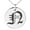 Silver, variant on Stainless Steel Letter N Initial Old English Monogram Engraved Small Medallion Circle Charm Pendant Necklace