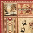 thumbnail image 4 of Tapis Rustique de Chalet Ours Orignal Rouge 5x7, 5`3x7`3, 4 of 5