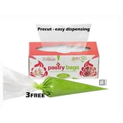 Piping Bags Large 21in 80Pcs Disposable Pastry Bag, 2 Icing Ties. by Cie
