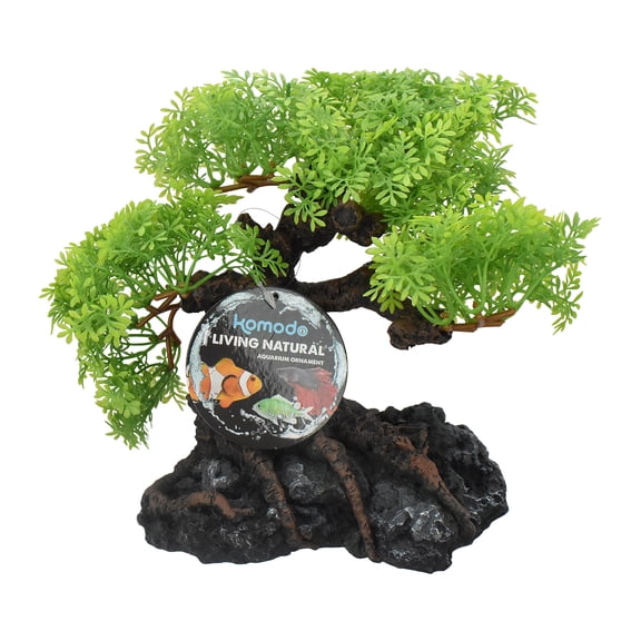 Komodo Bonsai Tree, Artificial Green Aquarium Decor Plant