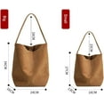 thumbnail image 5 of Genuine Leather Bucket Shoulder Bags for Women Ladies Large Tote Purse Handbags Soft Suede Working Satchel, 5 of 15
