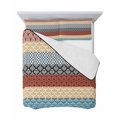 thumbnail image 7 of Boho Orange Twin Size Down Alternative Comforter, Lightweight Comforter Quilt Bedding Set with Pillow Shams Yellow Geometric Stripes Turquoise Bohemia All Seasons Bed Comforter Duvet Insert 68"x86", 7 of 7