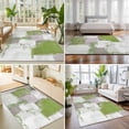 thumbnail image 4 of Area Rugs 2.7'x5', Sage Green Carpet Runner Indoor Outdoor Rugs Home Decor Aesthetic, Modern Geometric Grey Oil Painting Abstract Non Slip Mats Washable Accent Rug for Living Room Bedroom, 4 of 8