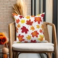 thumbnail image 4 of DaShan Maple Leaf Fall Pillow Cover 20x20 Set of 2,Autumn Decorative Pillow Cases Couch Cushion for Bedroom Home Decor, 4 of 6