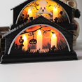 thumbnail image 4 of LED Halloween Luminous House Exquisite Halloween Lit Building Decorative Halloween Retro Light Building for Party Halloween Home, 4 of 9