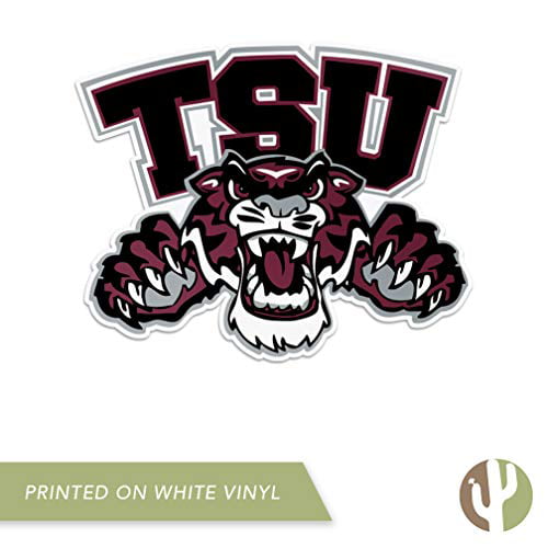 Sticker - Primary Athletic Mark Texas Southern University TSU Tigers NCAA Vinyl Decal Laptop Water Bottle Car Scrapbook 