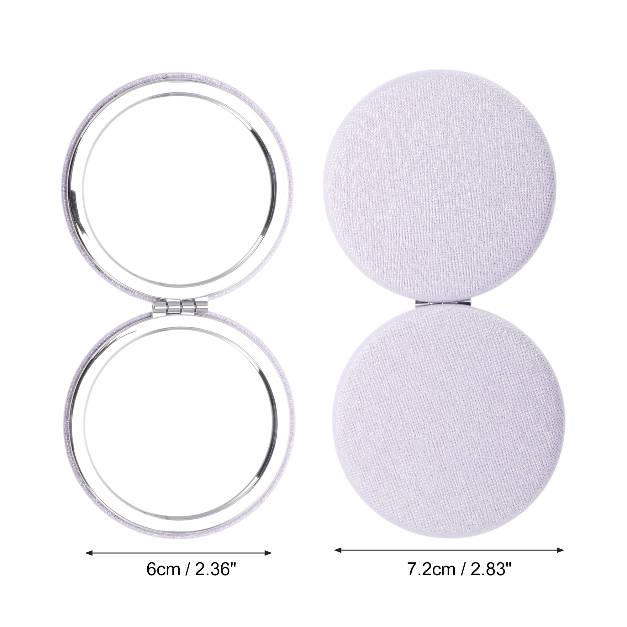 Unique Bargains 1pc Circular Makeup Mirror for Personal Grooming Purple