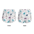 thumbnail image 3 of Disketp cute winter Gnome Women's Shorts Workout Shorts for Athletic Gym Running Shorts with Phone Pockets-Small, 3 of 7