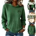 thumbnail image 3 of St Patricks Day Graphic Hoodie for Women Casual Long Sleeve Hooded Sweatshirt Drawstring Comfortable Loose Pullover Top Festive Holiday Print Suitable, Size S-2XL, 3 of 4