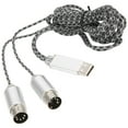 thumbnail image 1 of MIDI Cable Adapter, Durable MIDI USB Converter, Flexible To Use Repair Master For Keyboard Instrument Lovers Professionals, 1 of 8