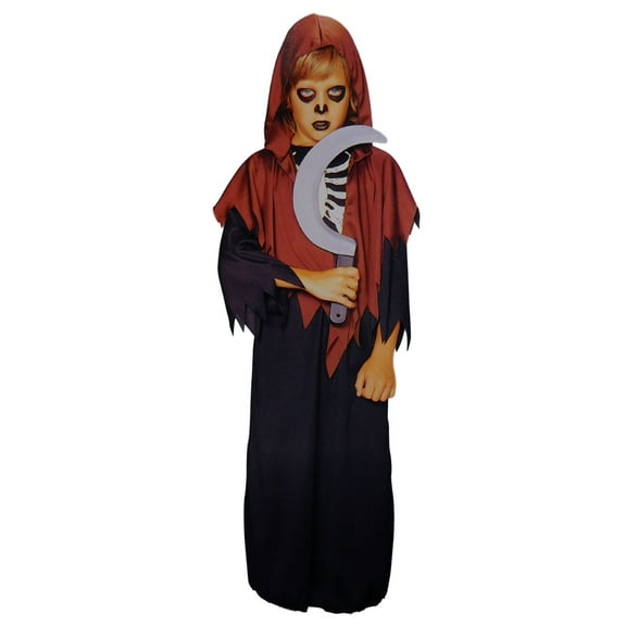 Boys Corpse Halloween Costume Robe, Belt & Headpiece 5-7