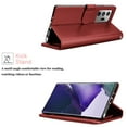 thumbnail image 4 of Galaxy Note 20 Ultra (2020),Takfox Leather Wallet Case Flip Magnetic Closure Card Slots Cash Pockets with Kickstand Protective Folio Flip Cover -Wine Red, 4 of 6