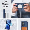 thumbnail image 2 of Funda magnética a prueba de golpes GUAGUA para Samsung Galaxy A54, color azul, 2 of 9
