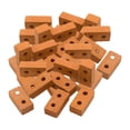 thumbnail image 4 of Ladrillos de pared en miniatura Zulema Modelo Diorama Jardín 50 piezas rojo con agujeros, 4 of 6