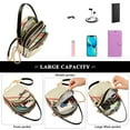thumbnail image 5 of FORMRS Crossbody Bag for Women Quilted Travel Shoulder Cell Phone Purse with Chain Strap Handbag, Colorful Plane Stripes, 5 of 7